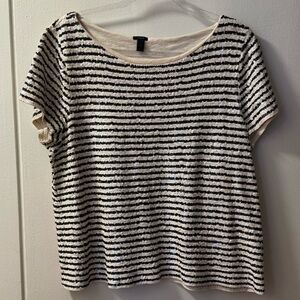 J Crew Sequin Striped Top